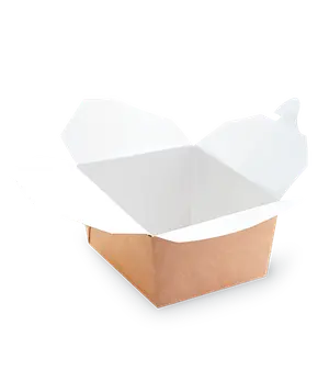 Бумажный контейнер чайна бокс 130х105х64 мм, 600 мм крафт (OSQ) ECO FOLD BOX