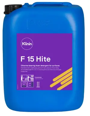 Средство щелочное моющее для пищевых производств Kiilto F15 HITE пенное хлорное 20 л (артикул производителя 205231)