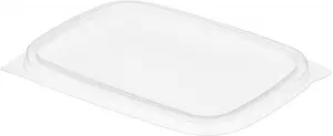 Крышка для контейнера пластиковая прямоугольная 108х82 мм прозрачная