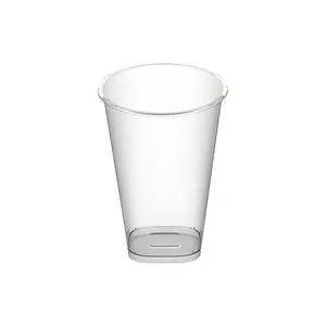 Стакан одноразовый пластиковый 375мл Bubble Cup с квадратным дном глянец