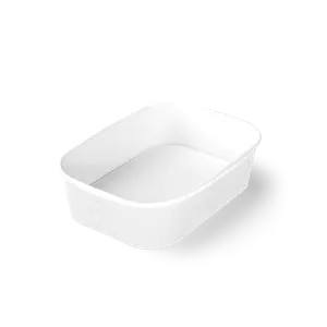 Контейнер бумажный CASE BOWL 660 170х120х51 белый
