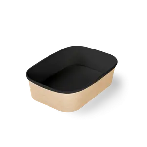 Контейнер бумажный CASE BOWL 660 170х120х51 черный