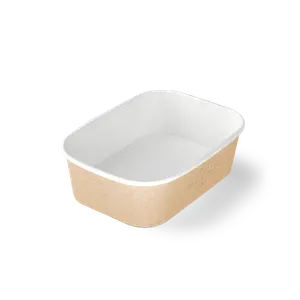 Контейнер бумажный CASE BOWL 860 190х135х51 крафт  
