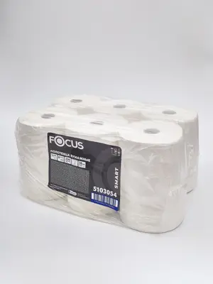 Полотенца бумажные в рулоне FOCUS SMART Jumbo 1 сл белые 200 м (артикул производителя 5103054)