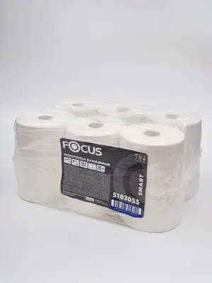 Полотенца бумажные в рулоне FOCUS SMART Jumbo 2 сл 150 м втулка 38 мм (артикул производителя 5103055)