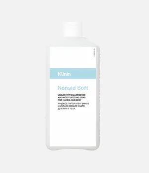 Мыло жидкое для рук гипоаллергенное и увлажняющее Klinin Nonsid Soft 1 л (артикул производителя 205291)