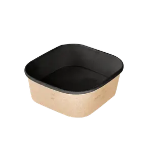 Контейнер бумажный SMART BOWL 690 (145х145х51) черный
