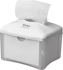 Диспенсер VEIRO для настольных салфеток Z и V-сложения EASYNAP micro белый, арт.303410