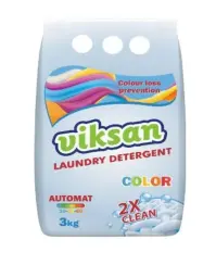 Стиральный порошок для белья VIKSAN 2X Clean COLOR автомат для цветного белья 3 кг