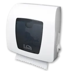 Диспенсер для полотенец в рулоне Lime Prestige MATIC mini пластиковый белый (артикул производителя HF106)
