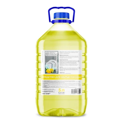 Средство для ручной мойки посуды GDV PROF DISHWASHING ЛИМОН 5 л ПЭТ (артикул производителя PW29207-5) — фото 1