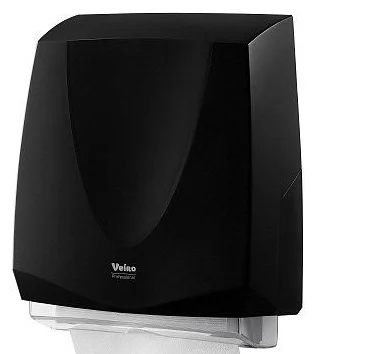 Диспенсер для листовых полотенец V/Z/W сложения VEIRO PROFESSIONAL PRIMA пластиковый черный — фото 1
