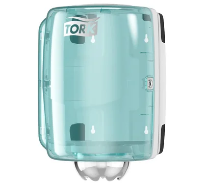 Диспенсер для полотенец TORK M2 Performance бирюзовый пластик ЦВ (артикул производителя 659000) — фото 1