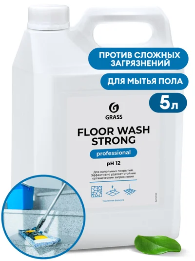 GRASS Cредство для мытья пола щелочное FLOOR WASH strong 5,6кг — фото 1
