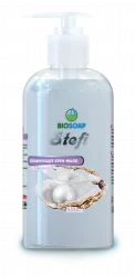 Мыло-крем жидкое для рук Biosoap STEFI Белый жемчуг с дозатором 0,5 л (артикул производителя 9120205) — фото 1