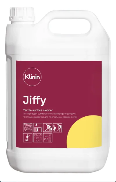 Средство для ковровых покрытий и мебельной обивки Klinin Jiffy 5 л (артикул производителя 205564) — фото 1