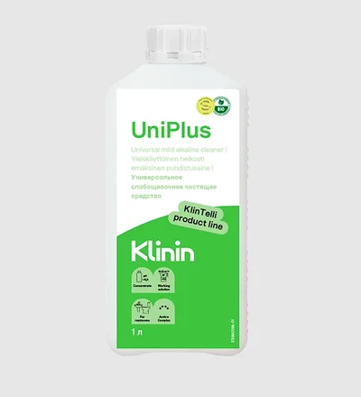 Средство слабощелочное для санузлов KlinTelli UniPlus 1 л (артикул производителя 205554) — фото 1