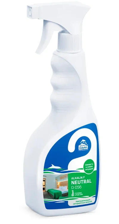 Нейтрализатор запаха Dolphin Alkalin F Neutral с распылителем 0,5 л (арт D056-05) — фото 1