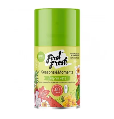 Освежитель воздуха аэрозольный  FirstFresh Seasons & Moments Энергия лета 250 мл сменный картридж (артикул произзводителя 103063) — фото 1