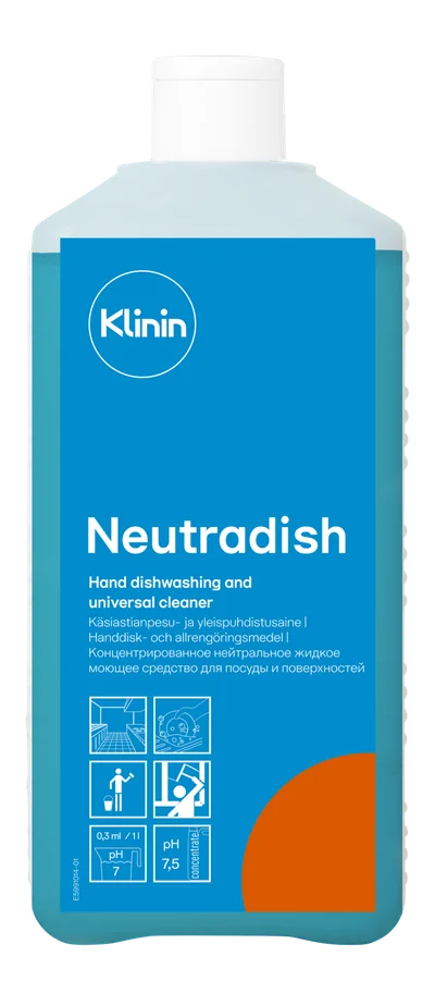 Средство для ручной мойки посуды Klinin C1 Neutradish 1 л (артикул производителя 205136) — фото 1