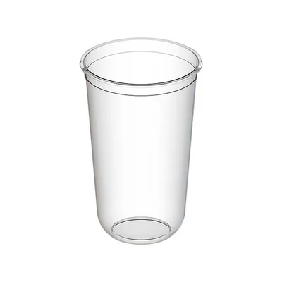 Стакан одноразовый пластиковый 500мл Bubble Cup с U-образным дном глянец — фото 1