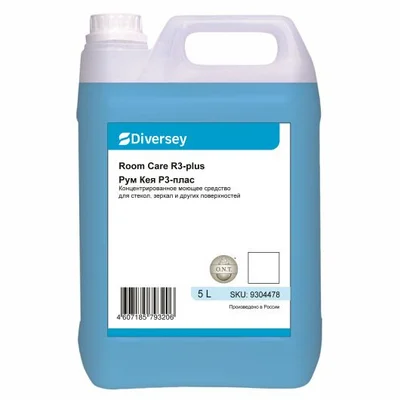 Средство для мытья стекол и зеркал Diversey Room Care R3 Plus 5 л (артикул производителя 9304478) — фото 1