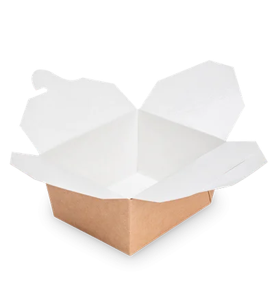 Бумажный контейнер чайна бокс 166х132х53 м 900 мл крафт (OSQ) ECO FOLD BOX — фото 1