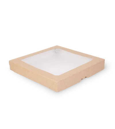Контейнер бумажный с окном OSQ TABOX 2500 PRO (260х260х40) крафт — фото 1