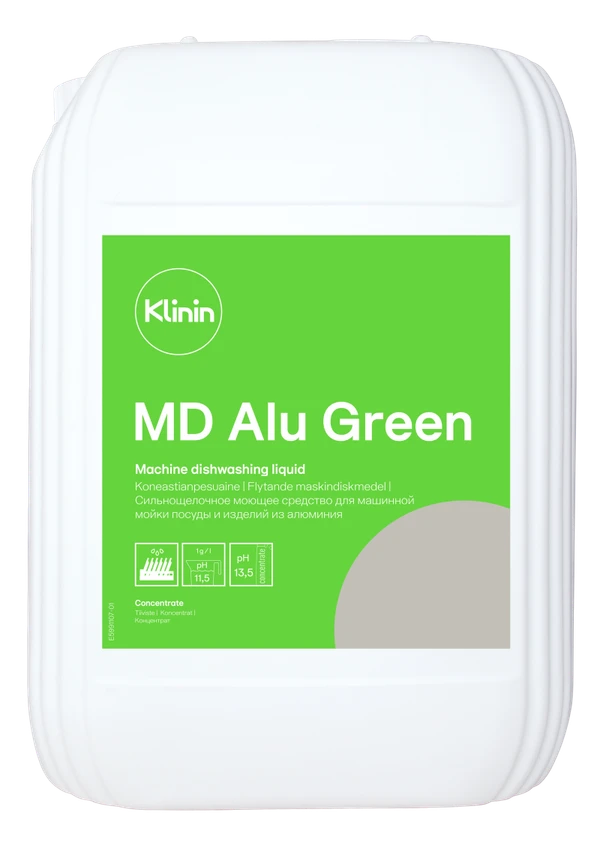 Средство моющее для ПММ Klinin MD Alu Green для алюминиевой посуды 10 л (артикул производителя 205286) — фото 1