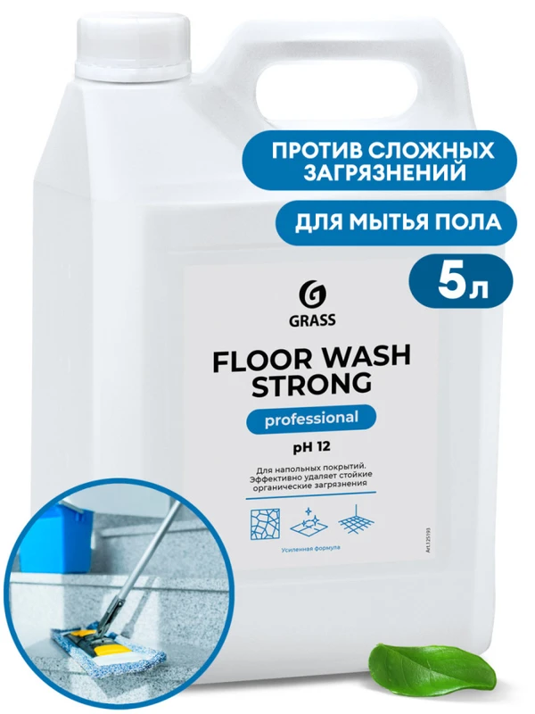 GRASS Cредство для мытья пола щелочное FLOOR WASH strong 5,6кг — фото 1