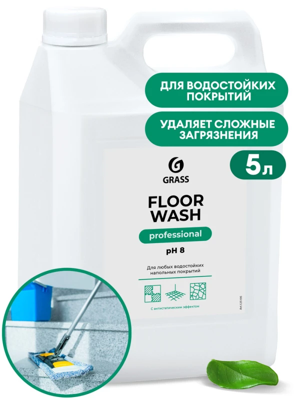Средство для мытья полов деревянных GRASS Floor wash 5 л (арт 125195) — фото 1