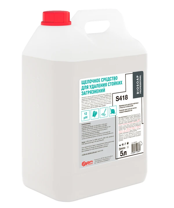 Средство щелочное для мытья полов Biosoap S418 низкопенное 5 л (артикул прооизводителя 9060095) — фото 1