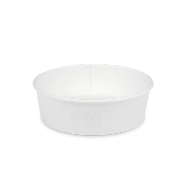 Контейнер бумажный круглый Round Bowl 620 белый — фото 1