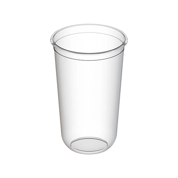 Стакан одноразовый пластиковый 500мл Bubble Cup с U-образным дном глянец — фото 1