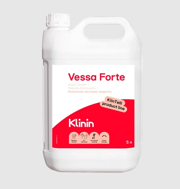Средство кислотное для санузлов KlinTelli Vessa Forte 5 л (артикул производителя 205227) — фото 1