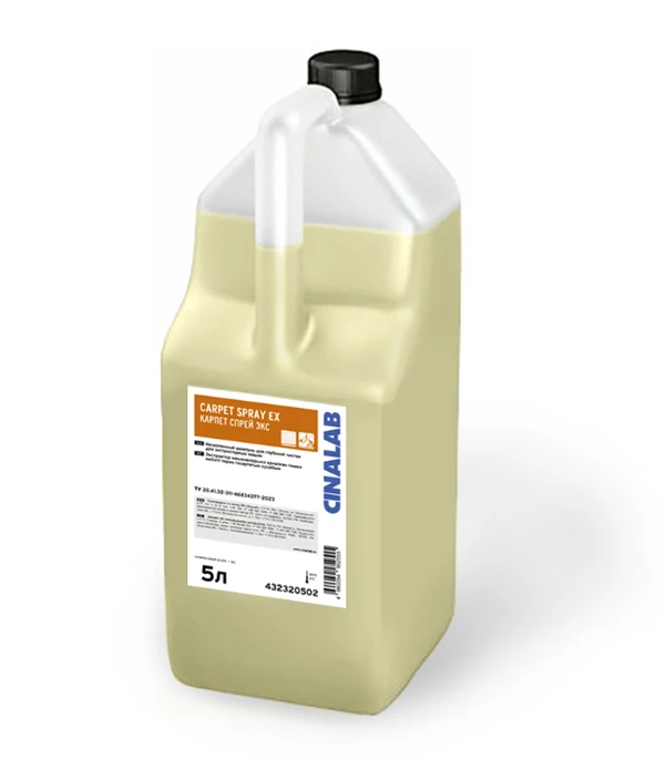 Средство для экстракторной чистки ковров Эколаб Carpet Spray-Ex 5л (артикул производителя 432320502) — фото 1