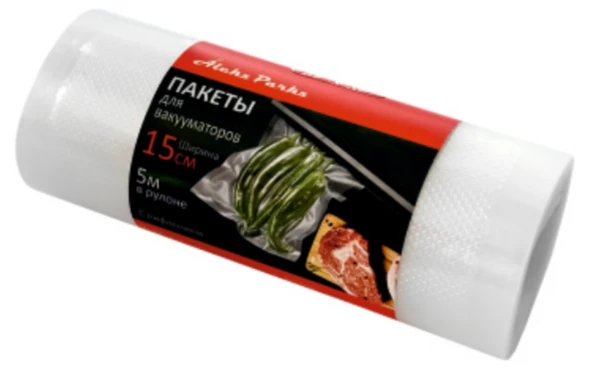 Вакуумный пакет для вакууматора ПА/ПЕ 280х5000мм в рулоне 75/95 мкм — фото 1