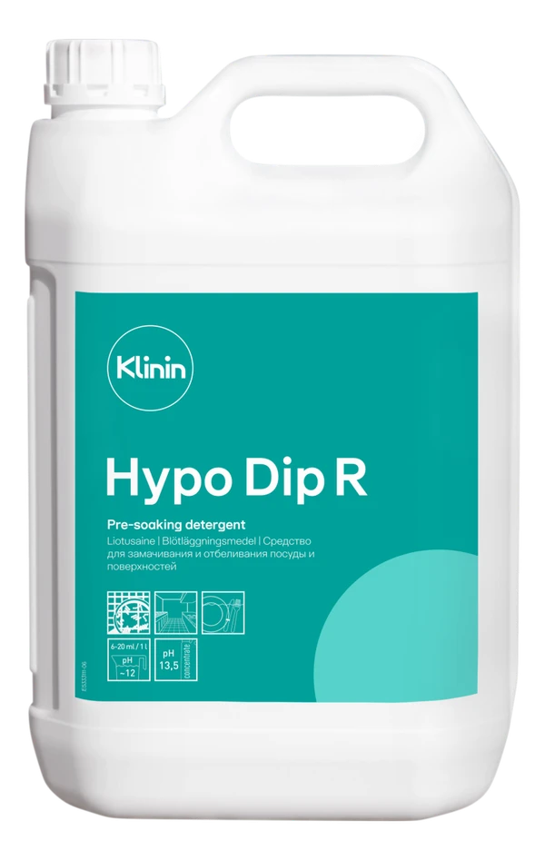 Средство для замачивания и отбеливания посуды Klinin S1 Hypo Dip 5 л (артикул поризводителя 205112) — фото 1